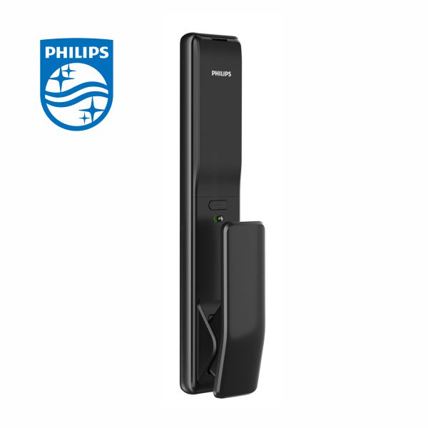 【PHILIPS】荷蘭-EASY KEY 飛利浦推拉式智能門鎖 ALPHA 1000XN-黑色